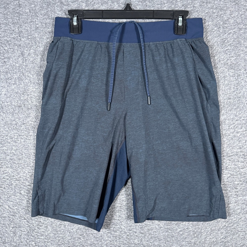 Lululemon T.H.E. Shorts Mens Medium Blue Linerless Training Athletic Gym Shorts